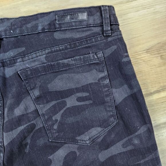 🔸️Social Standard Black Camouflage Slim Fit Skinny Ankle Jeans Size 14/32 - Picture 9 of 14